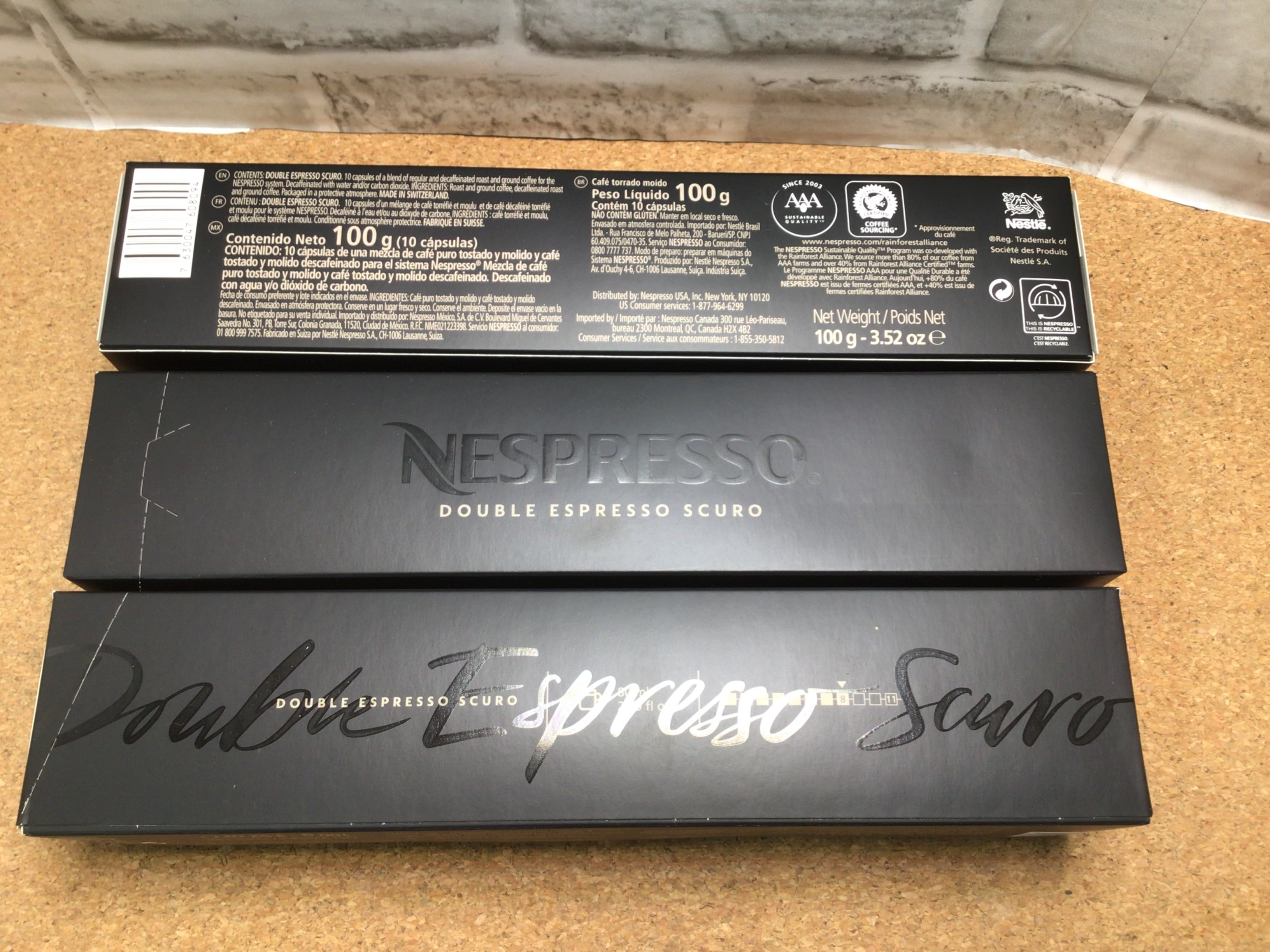 Nespresso Cápsulas VertuoLine, doble espresso, café expreso tostado oscuro, 60 (7922248941806)